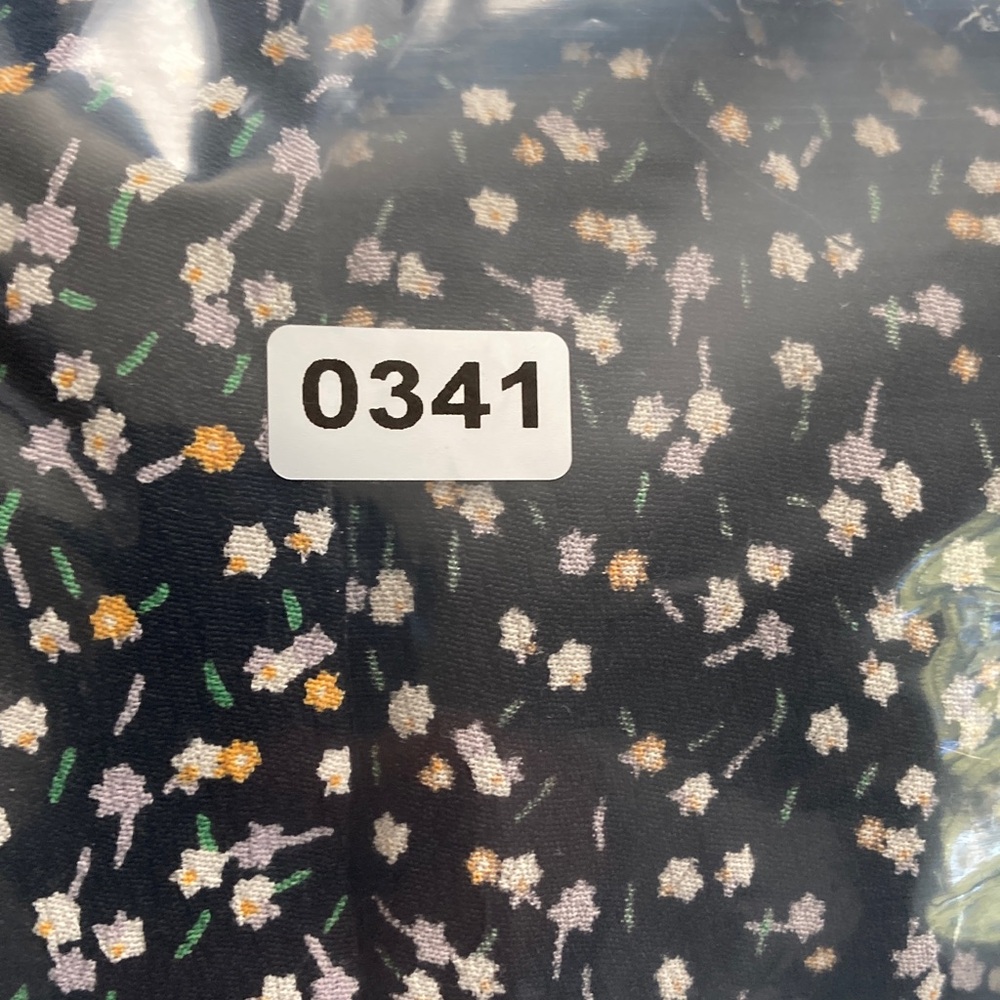 Madewell Women Button-Wrap Dress in Playground Posies Dress Size L Black Floral - Picture 16 of 16